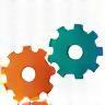 Gears icon for content creation phase