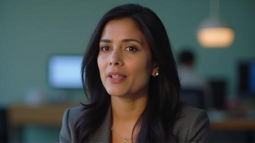 Video testimonial thumbnail featuring Anuja Patel, CEO of Global Corp